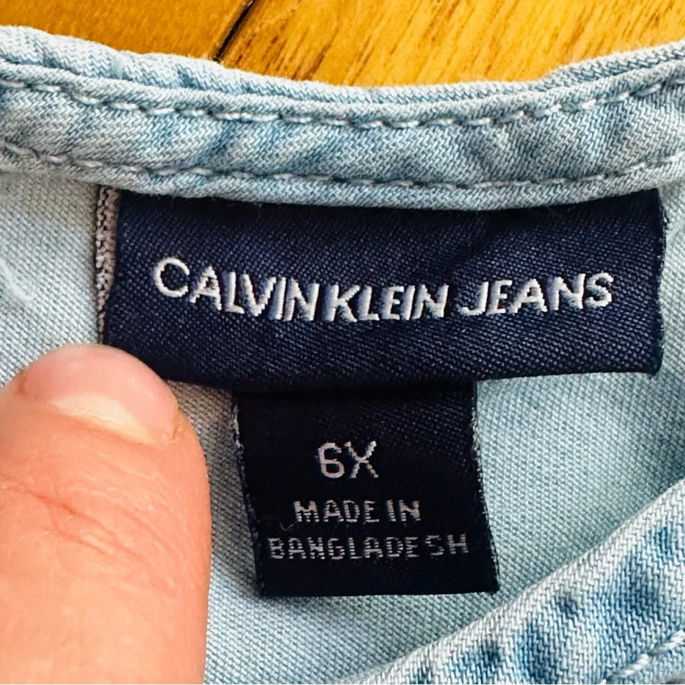 CALVIN KLEIN Girl's Top & Leggings 2-Piece Set Size 6X
